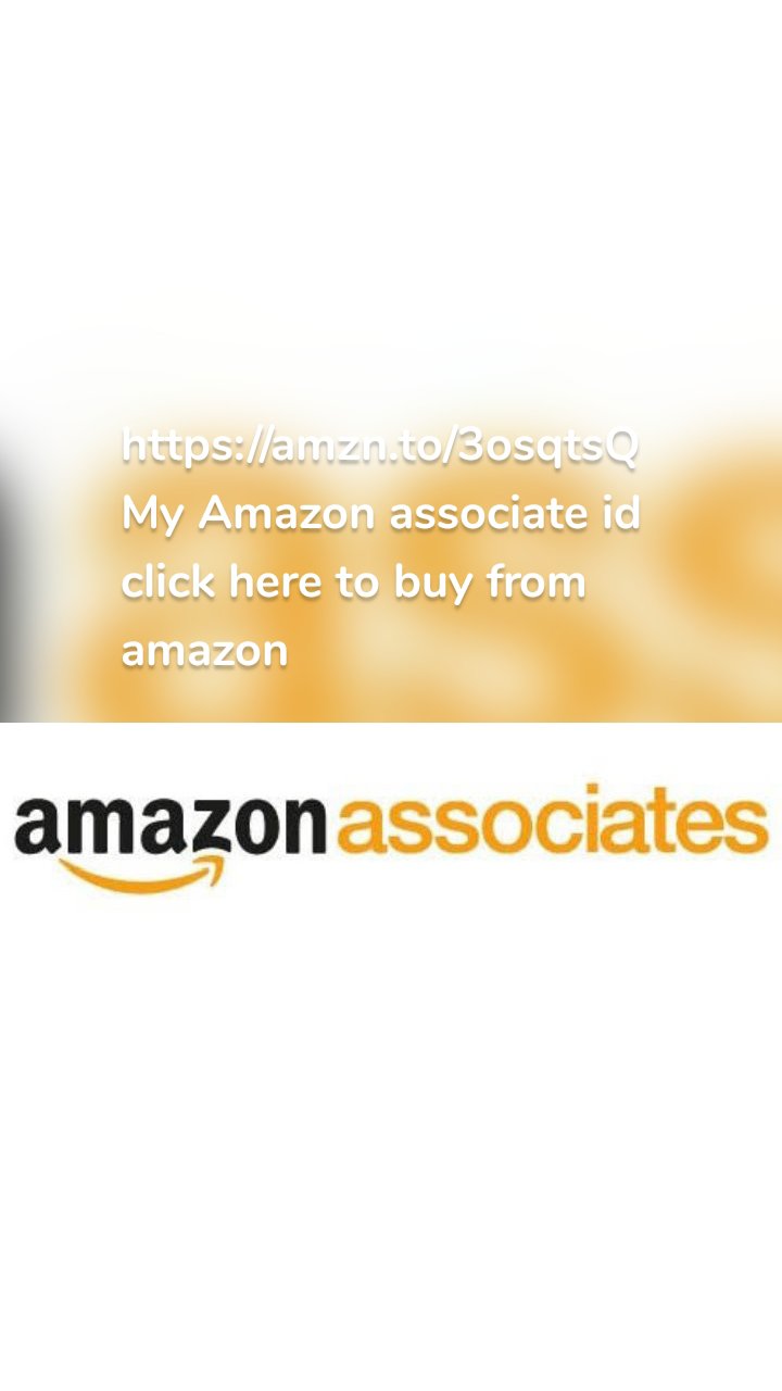 https://amzn.to/3osqtsQ
My Amazon associate id click here to buy from amazon